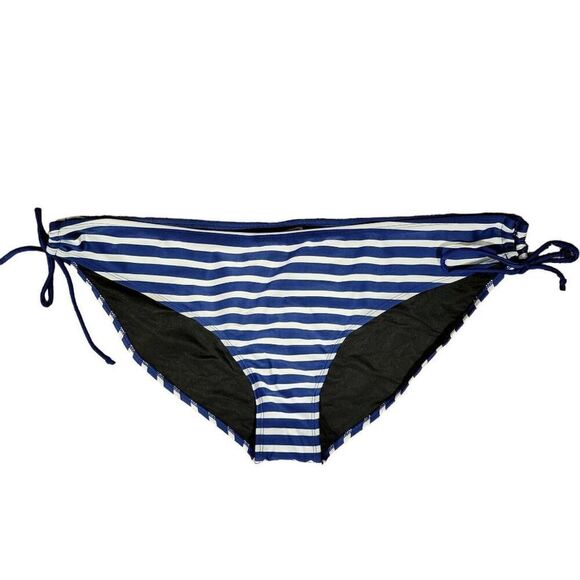 Bikini Sexy Plus Size Blue White Striped BRAND NEW Bathing Swim Suit Two Piece - Picture 4 of 11